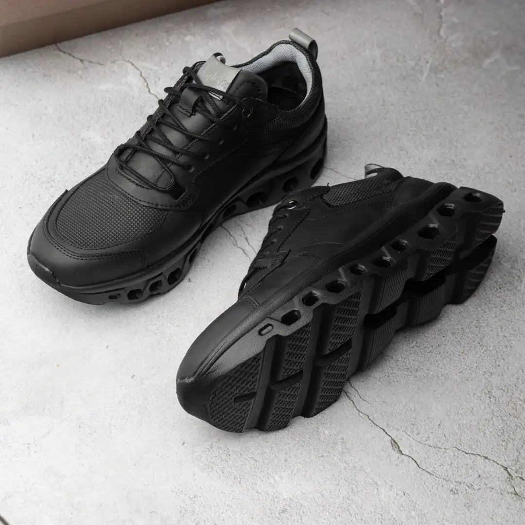 Zapato Sport de Cuero Auténtico Negros