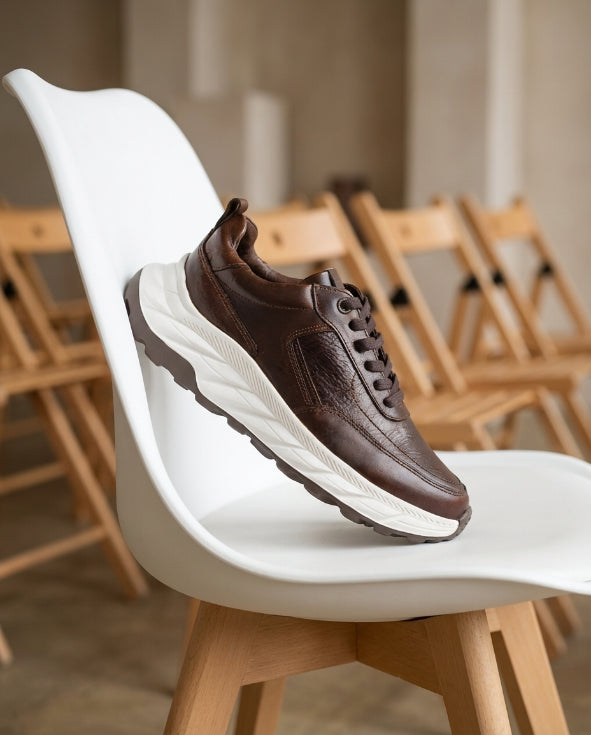 Casual shoe in genuine leather B. Cognac SantoCacique™ 🇨🇴