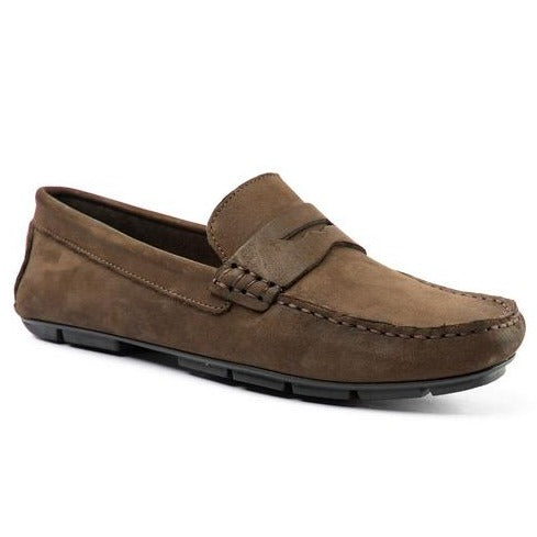 Mocasin o loafer driver antifaz marron nubuck