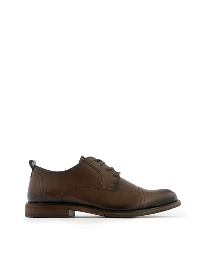 Zapato formal de Cuero Auténtico Marron
