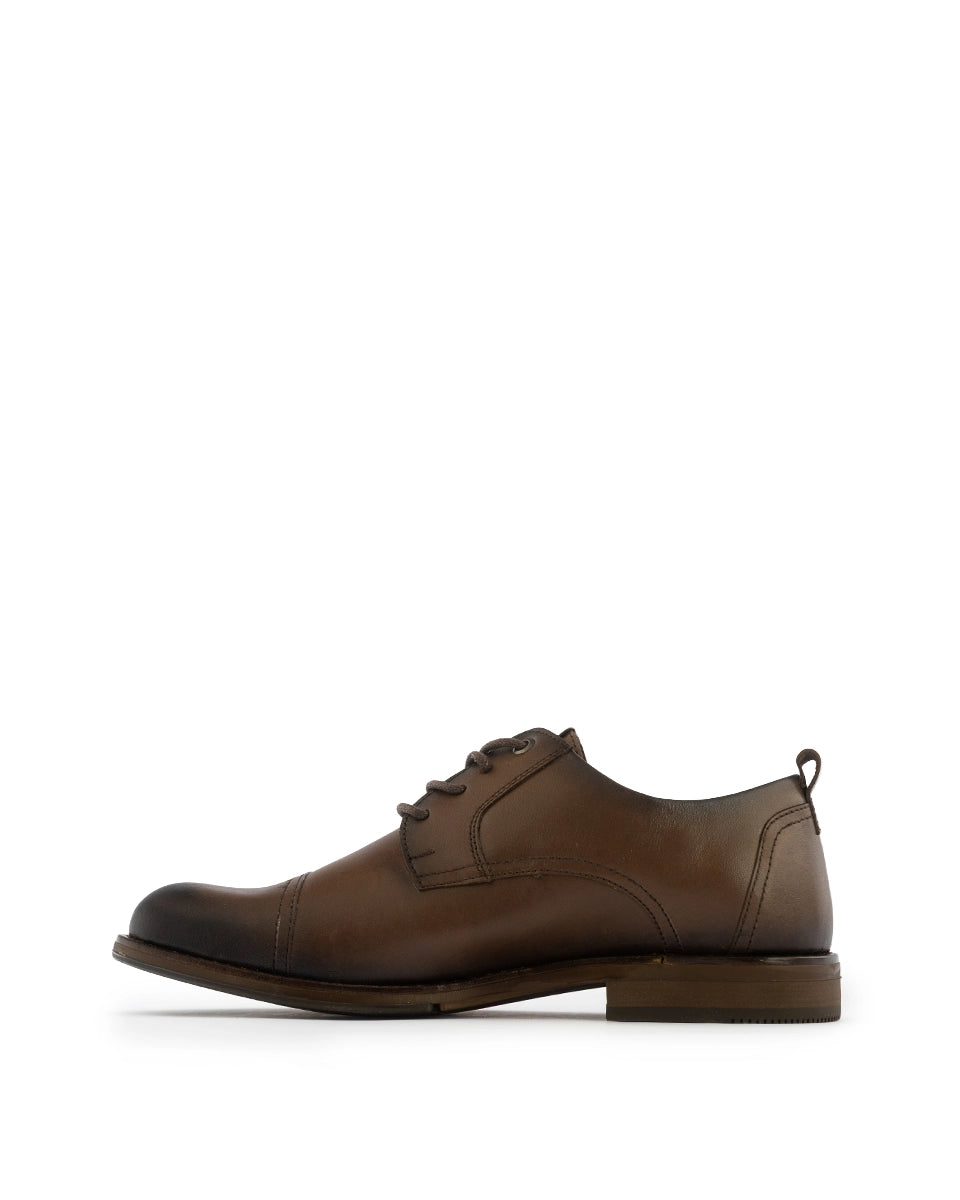 Zapato formal de Cuero Auténtico Marron