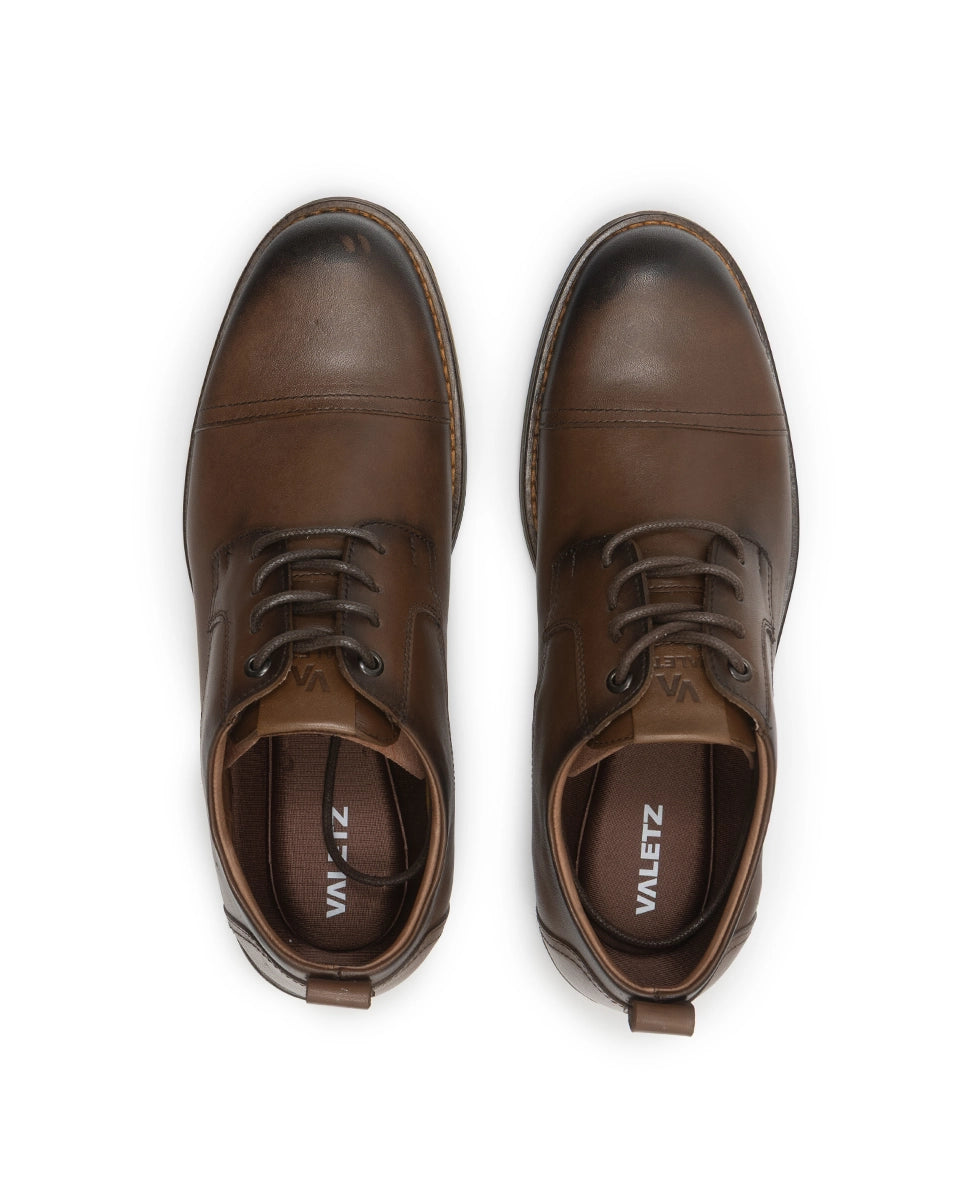 Zapato formal de Cuero Auténtico Marron