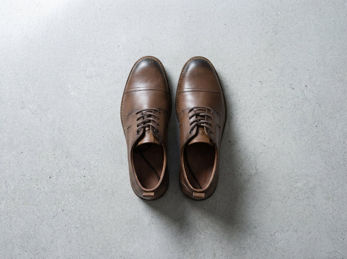 Zapato formal de Cuero Auténtico Marron