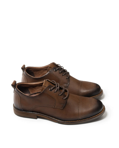 Zapato formal de Cuero Auténtico Marron