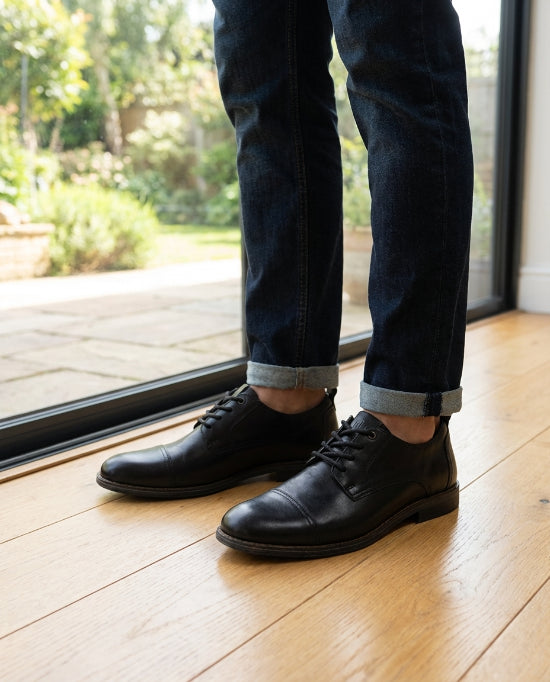 Zapato formal de Cuero Auténtico Negros