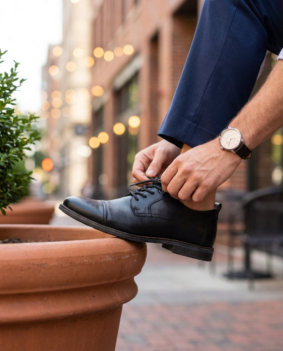 Zapato formal de Cuero Auténtico Negros