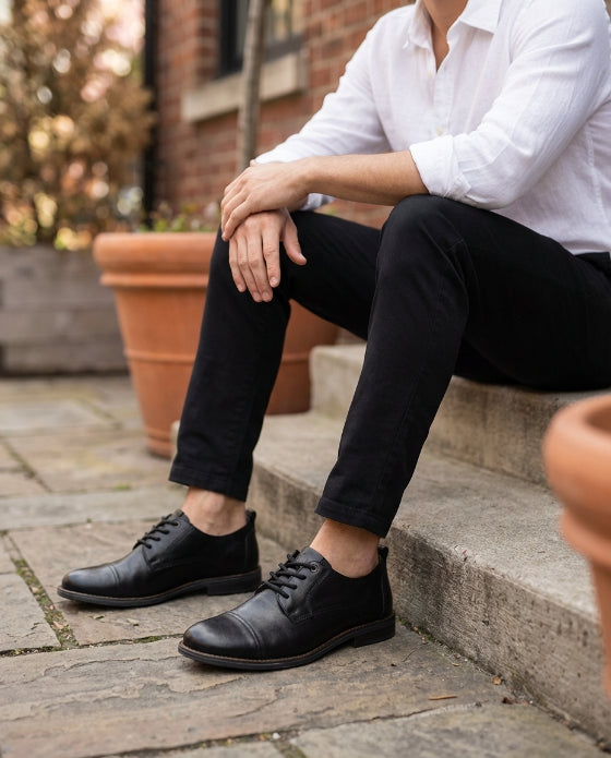 Zapato formal de Cuero Auténtico Negros