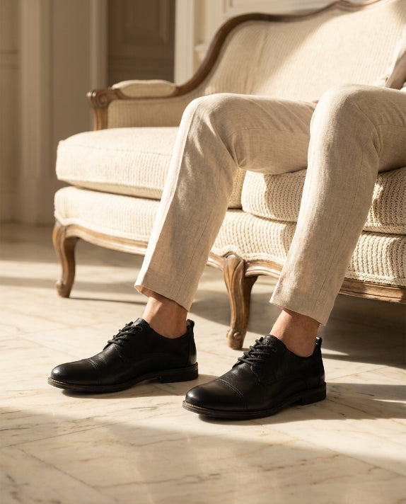 Zapato formal de Cuero Auténtico Negros