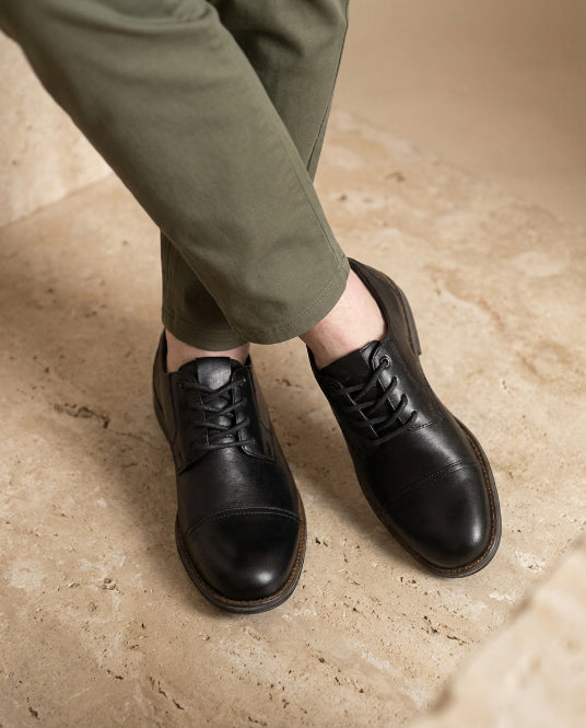 Zapato formal de Cuero Auténtico Negros