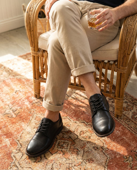 Zapato formal de Cuero Auténtico Negros