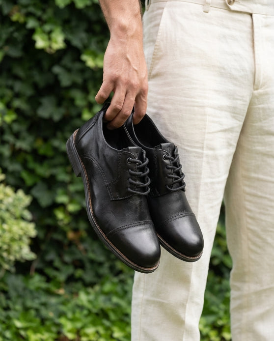 Zapato formal de Cuero Auténtico Negros