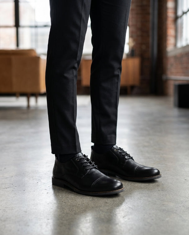 Zapato formal de Cuero Auténtico Negros