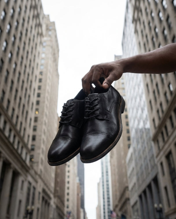 Zapato formal de Cuero Auténtico Negros