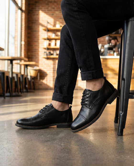 Zapato formal de Cuero Auténtico Negros