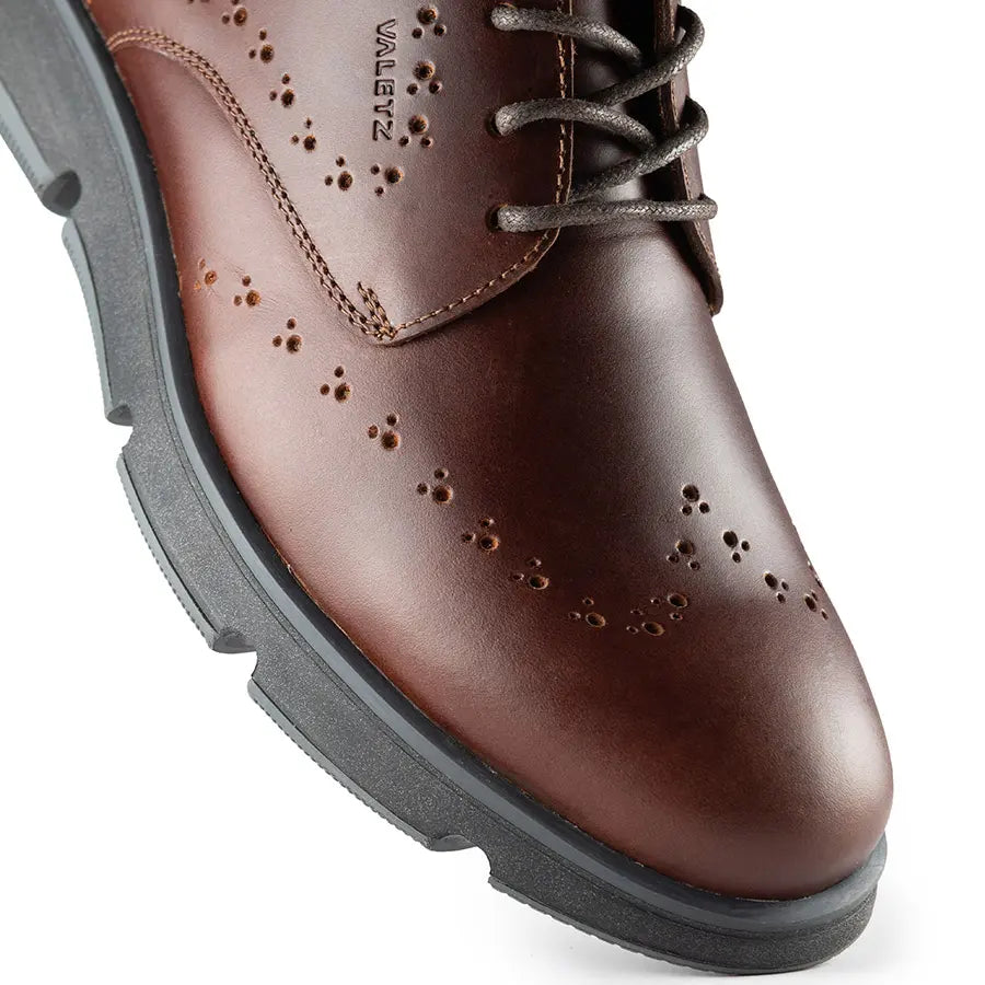 Oxfords Nardo Coñac y Negro