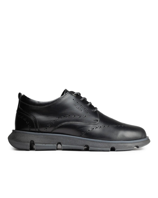Oxfords Nardo Negro - vista principal cuero autentico hombre Colombia