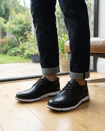 Casual shoe in genuine leather B. Cognac SantoCacique™ 🇨🇴