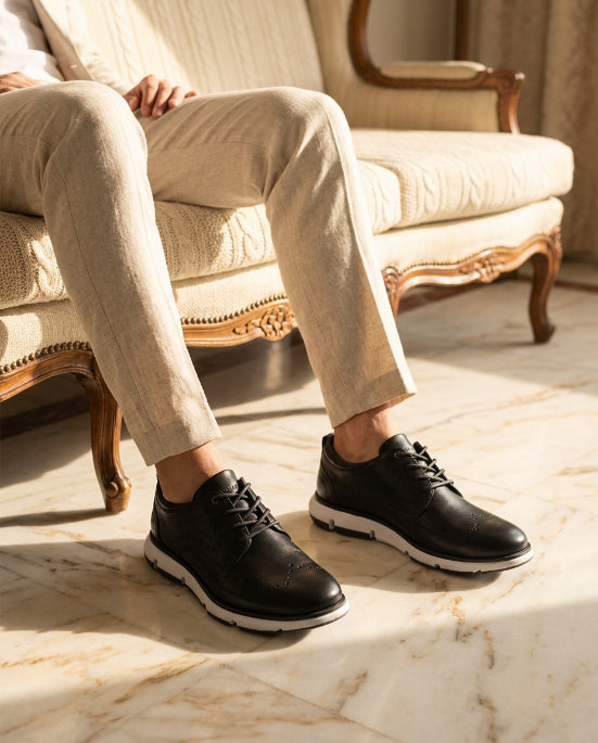 Casual shoe in genuine leather B. Cognac SantoCacique™ 🇨🇴