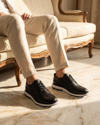 Casual shoe in genuine leather B. Cognac SantoCacique™ 🇨🇴