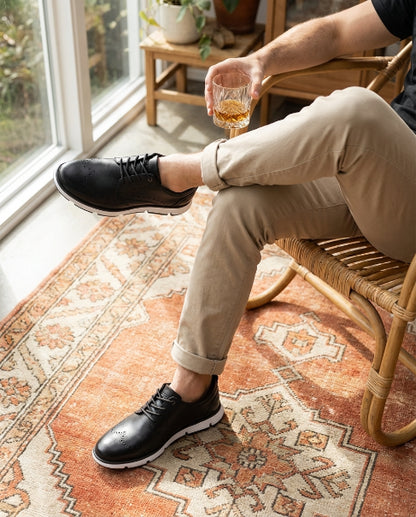 Casual shoe in genuine leather B. Cognac SantoCacique™ 🇨🇴