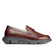 Olmo Estilo Penny Loafer Coñac x Negro