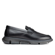 Olmo Estilo Penny Loafer Negro