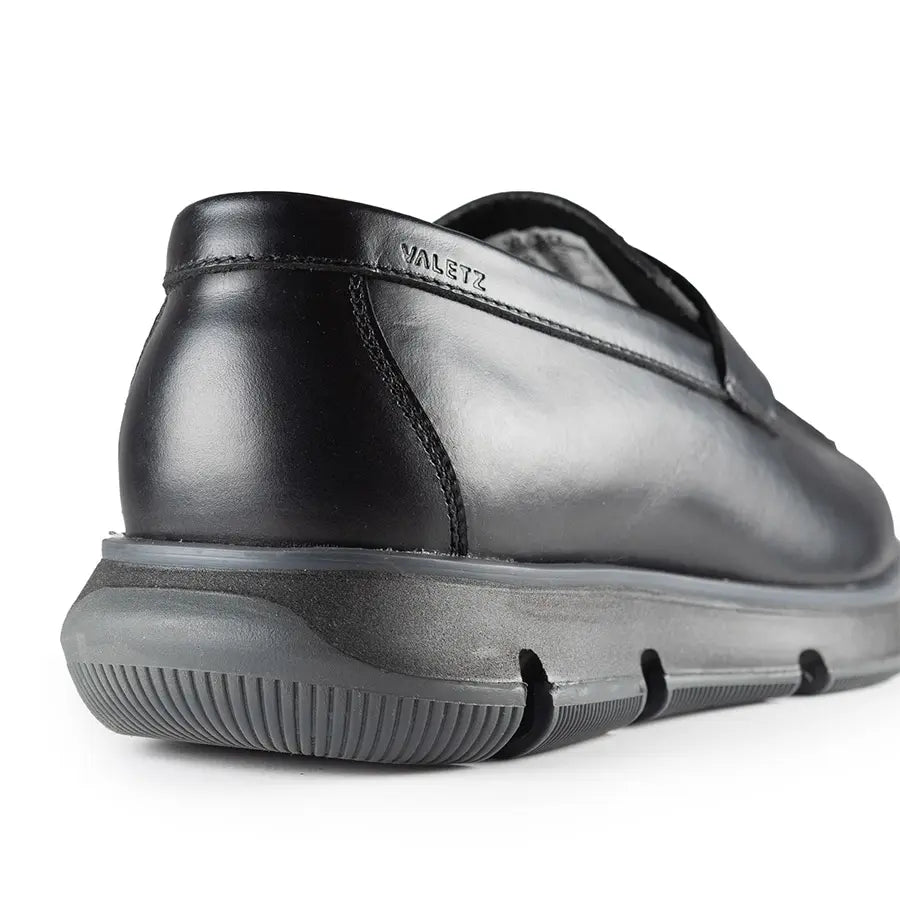 Olmo Estilo Penny Loafer Negro