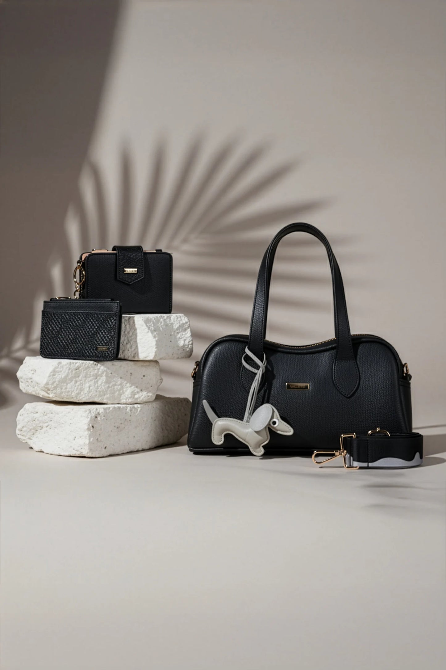 WomanInBlack Mini bag + Billetera + Porta Documentos