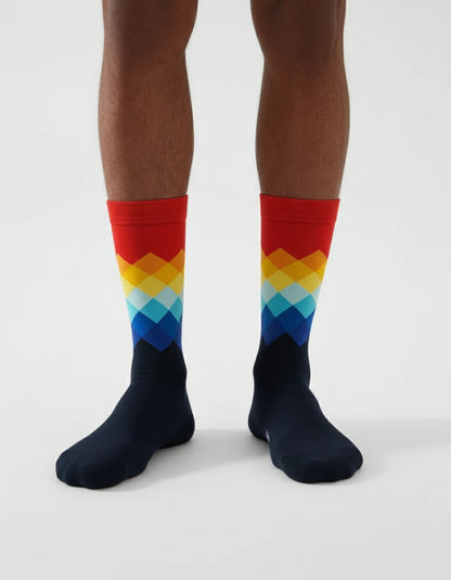 Calcetín Rojo y azul navy multicolor - Unisex
