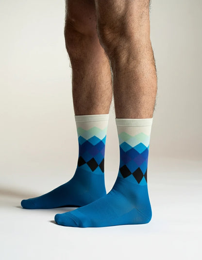 Calcetín azul cielo multicolor - Unisex