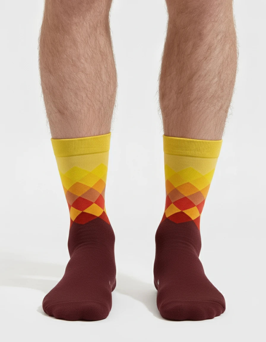 Multicolor sunset sock - Unisex