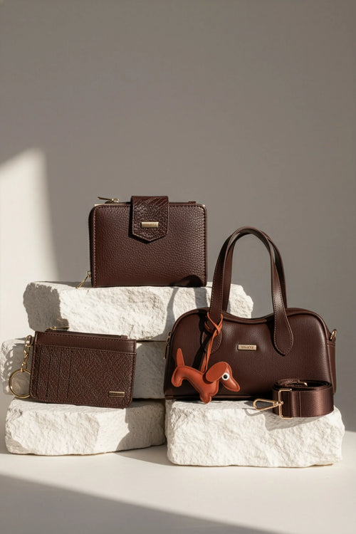 Coffe Addict Mini bag + Billetera + Porta Documentos