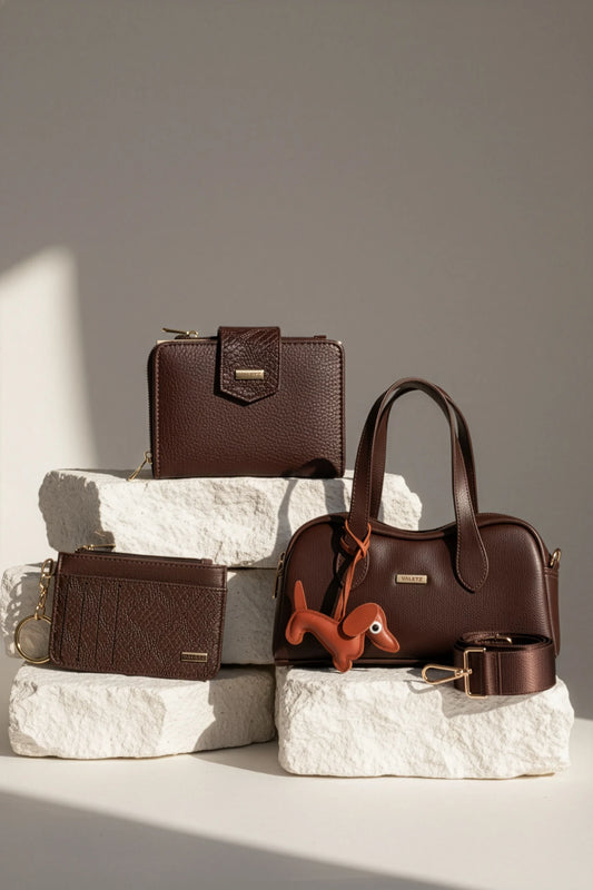 Coffe Addict Mini bag + Billetera + Porta Documentos