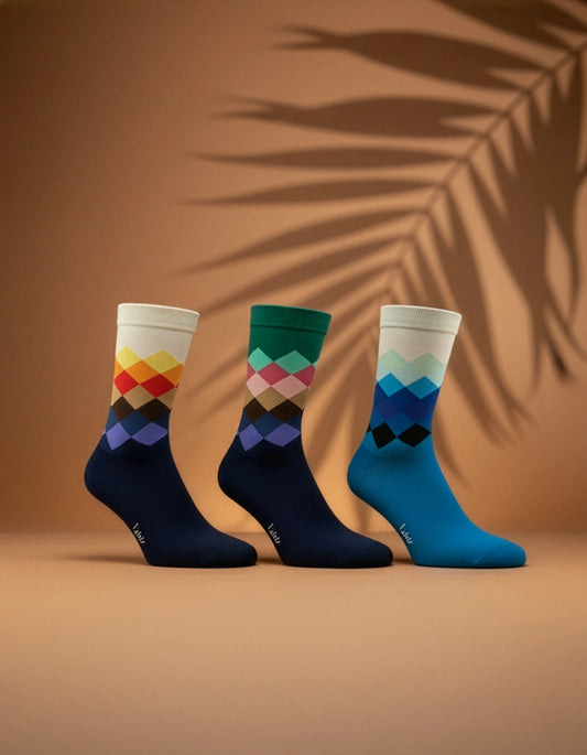 Combo "El Conquistador" - Pack de 3 Calcetines de Diseño