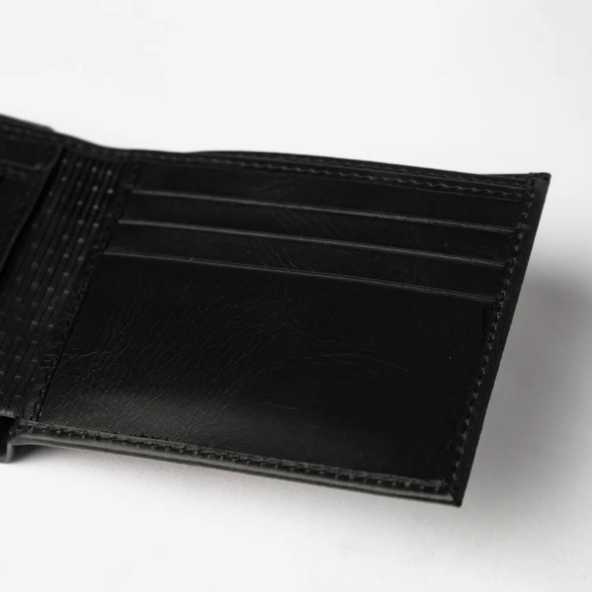 Billetera de Cuero Auténtico Negro