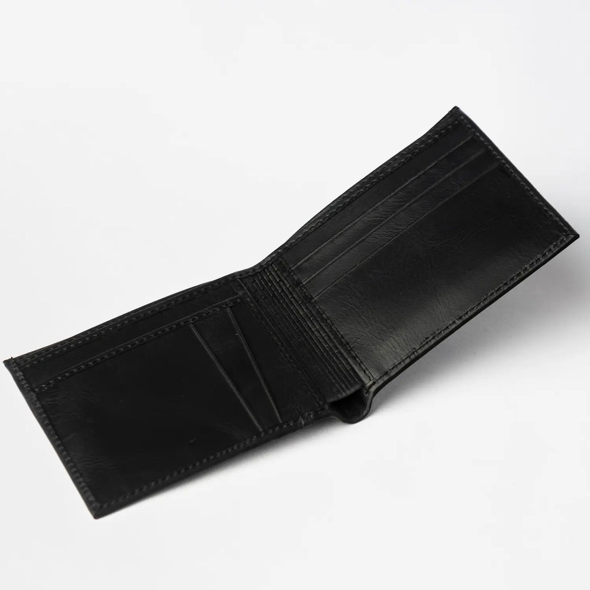 Billetera de Cuero Auténtico Negro