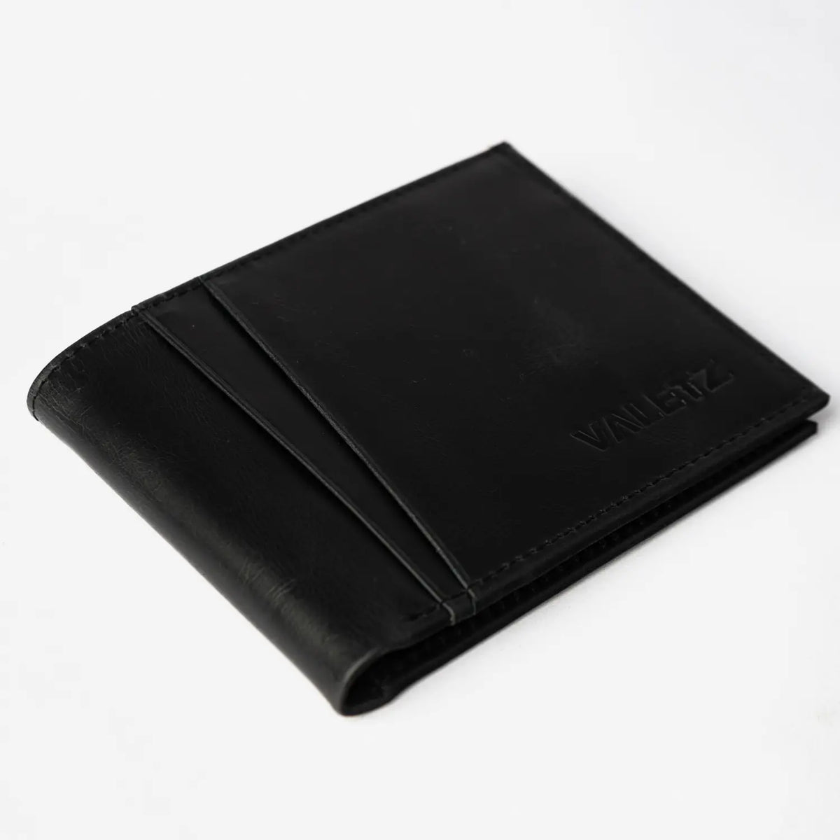 Billetera de Cuero Auténtico Negro
