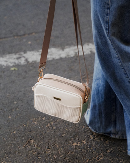 Mini Bag Grecia Taupe+Lila