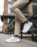 Tenis casual en Cuero y Malla Blanco Caminos del Cielo™ 🇨🇴