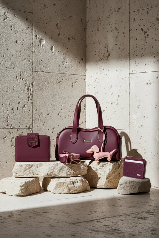 Wine Tuesday Mini bag + Billetera + Porta Documentos