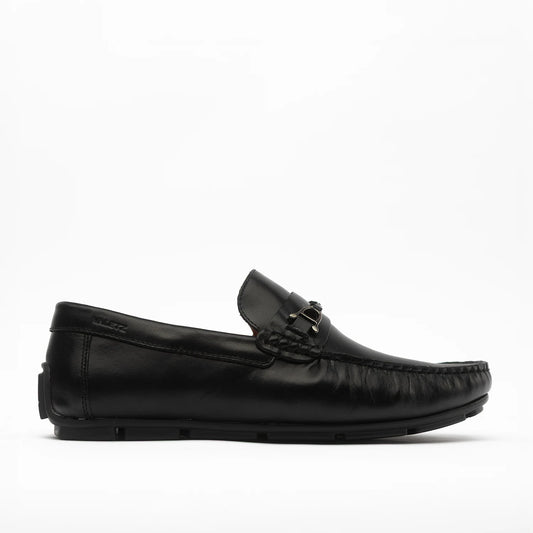Mocasines de cuero para hombre modelo Versalles en color negro, de la marca Valetz.
